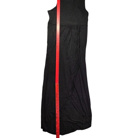 Heimish USA Maxi Dress Womens L Black Sleeveless With Wrap Detail Rayon/Spandex - Picture 7 of 8